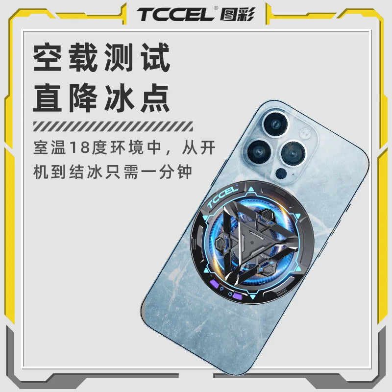 2024 NEW Magnetic Ice Storm Pro Mobile Phone Semiconductor Cooling Radiator PUBG Game Cooler for IPhone Android Cool Heat Sink