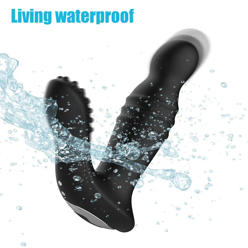 Internet Celebrity Explosion Prostate Massage Therapy USB Charging  Telescopic Anal Plug Huge Remote Control Prostate Massage