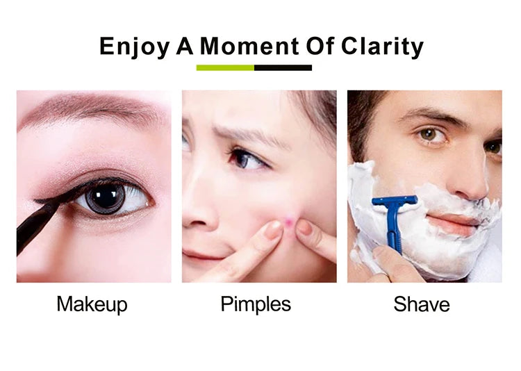 Wall Mounted Smart Bathroom Led Makeup Mirror 3X 5X 7X10X Magnification Adjustable Cosmetic Double Side Touch Dimming Mirrors