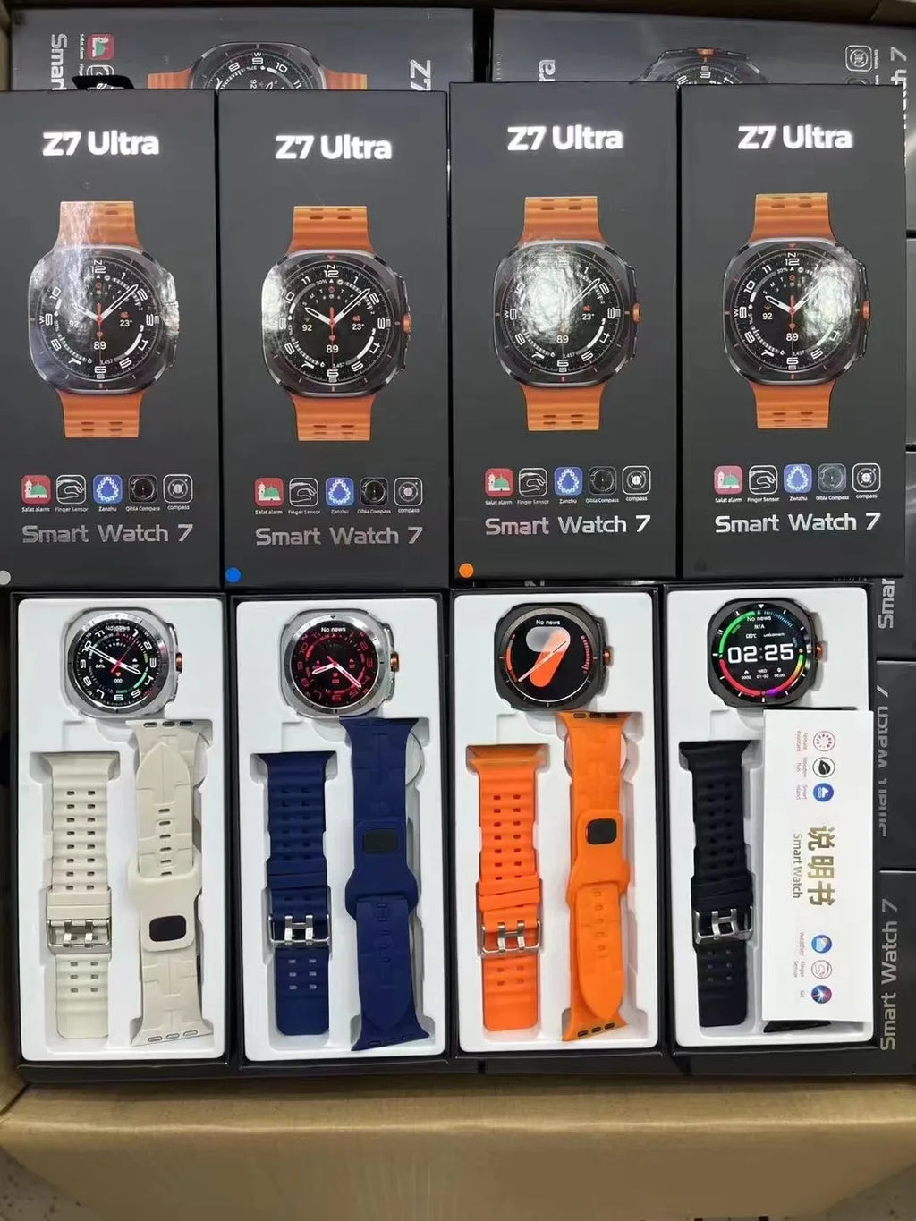 2024 Z7 Ultra Dial Call Smart Watch Men Full Touch Dial Call Fitness Tracker IP67 Waterproof 4G ROM Smartwatch for Women