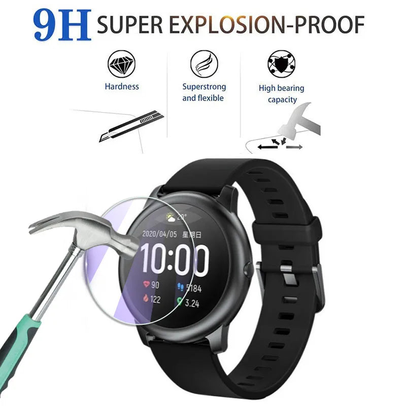 For Casio GA-2200 GA-2100 GA-2110 SmartWatch Ultra Slim Clear / Anti Purple Light 2.5D 9H Tempered Glass Film Screen Protector
