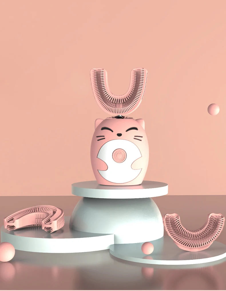 Sonic Electric Toothbrush Kids U-shaped Smart 360 Degrees Ultrasonic Tooth Brush Teeth Whitening For Children IPX7 Waterproof