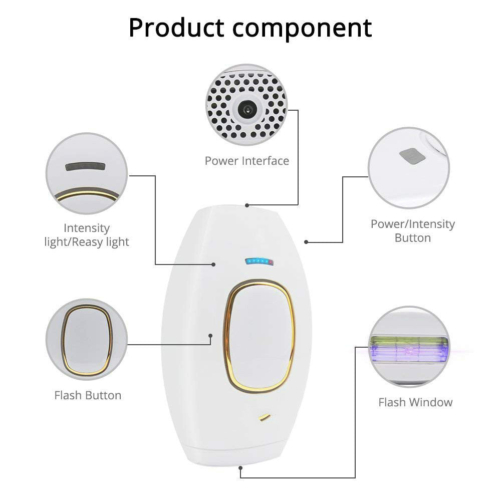 Popular hair removal device laser hair removal device IPL household women's shaving strong pulse hair removal device