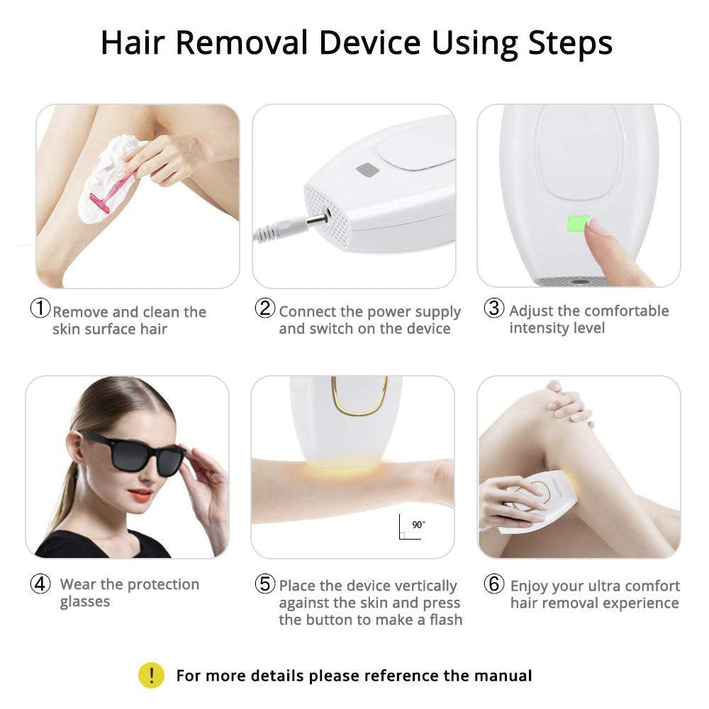 Popular hair removal device laser hair removal device IPL household women's shaving strong pulse hair removal device