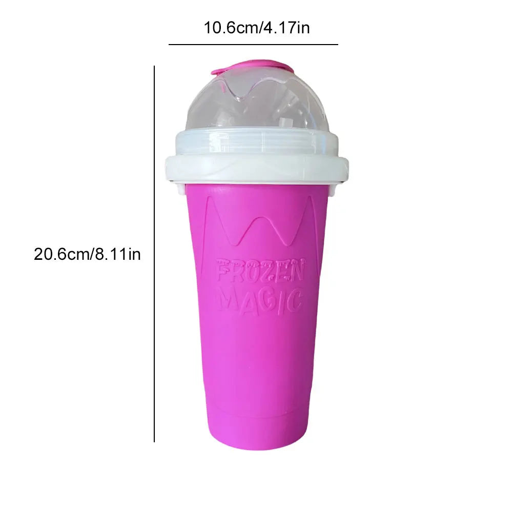 Slushy Maker Cup with Lid Slushie Cup Slushy Cup for Juices Milk and Ice Cream Make for Kids Friends and FamilySmoothies Cup Ice