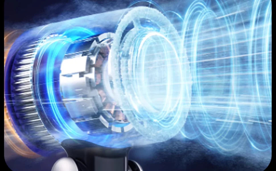 Portable Handheld Turbo Fan 100 Gear Wind USB Rechargeable Battery Operated Up to 3 IN 1 Personal with Air Tech Cooling