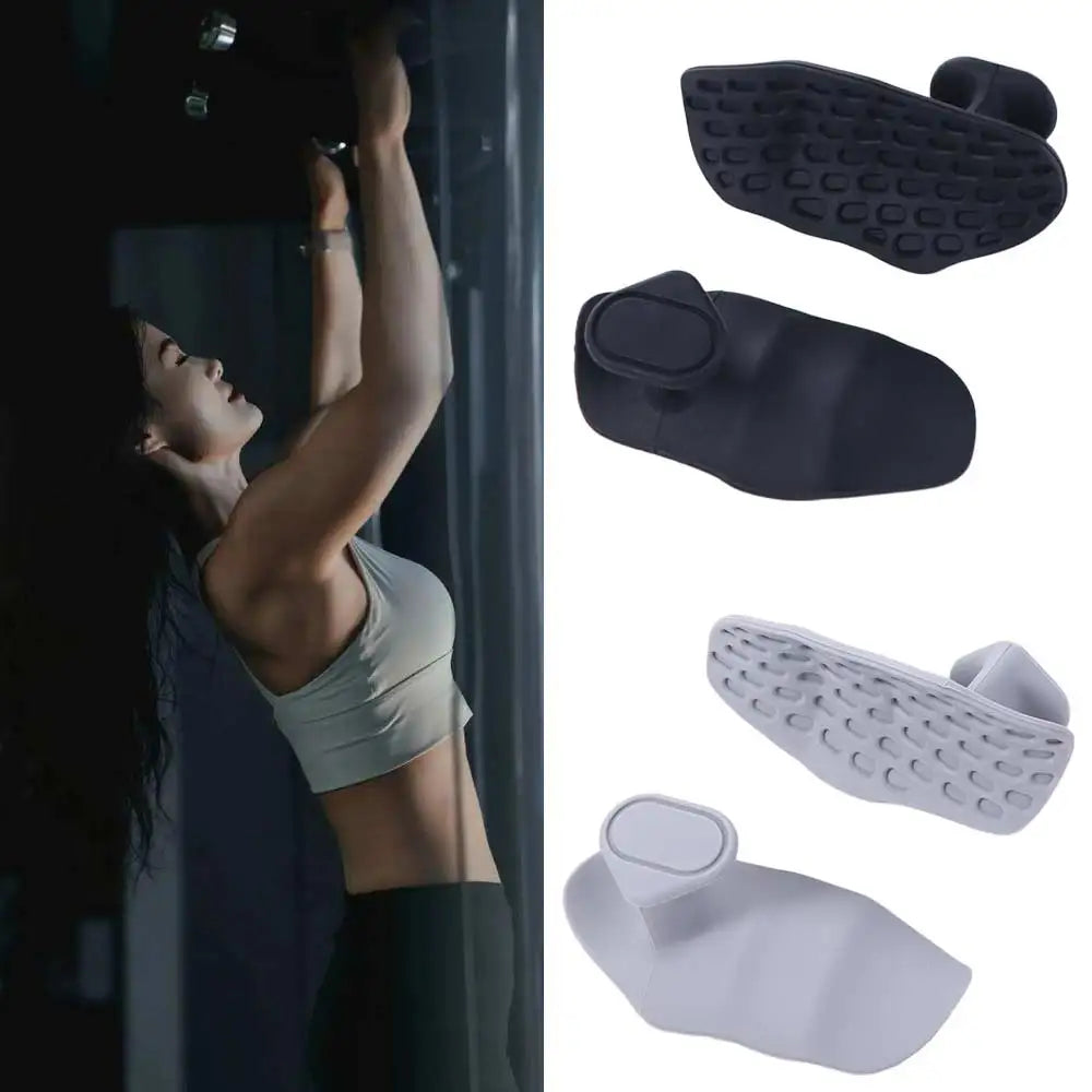 1 Pair Ergonomic Fitness Palm Guard Elastic Honeycomb-shaped Weightlifting Palm Protector Anti-slip Silicone