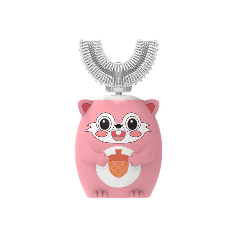 360 Degrees Intelligent Automatic Electric Toothbrush for Kids Children Rechargeable U Shaped Smart Sonic Tooth Brush Waterproof