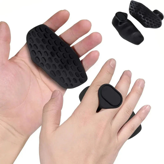 2 Pcs Fitness Gloves Grip Enhancer Silicone Four Hole Grip Cross Training Palm Handshake Manual Protection Gymnastics Exercise