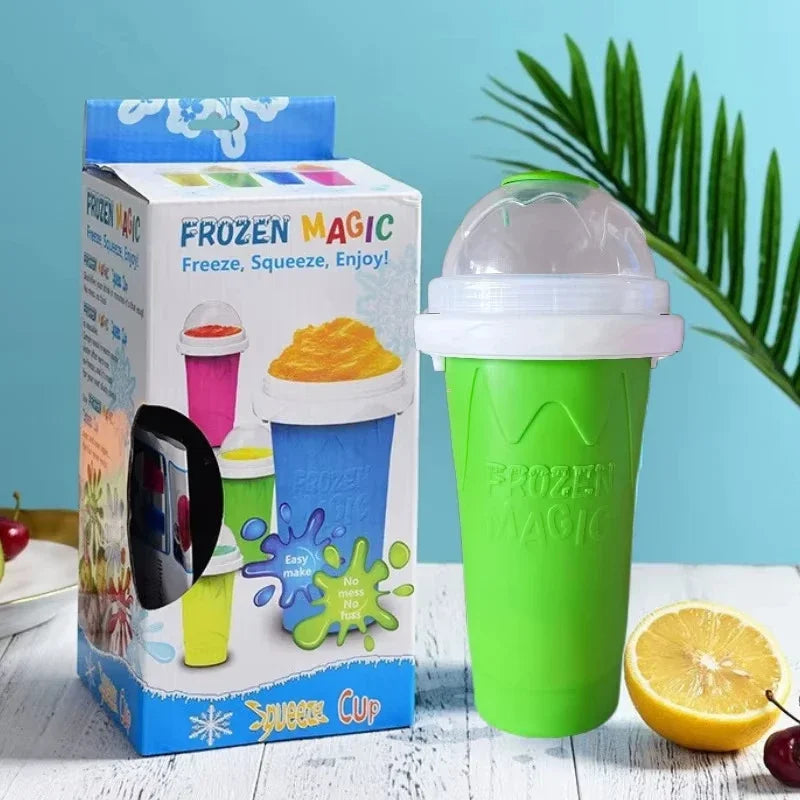 Quickly Make Smoothie Cups Large Capacity Homemade Smoothies Juice Ice Cream Milkshake Squeeze Bottle Cooling Cup Kitchen Tools