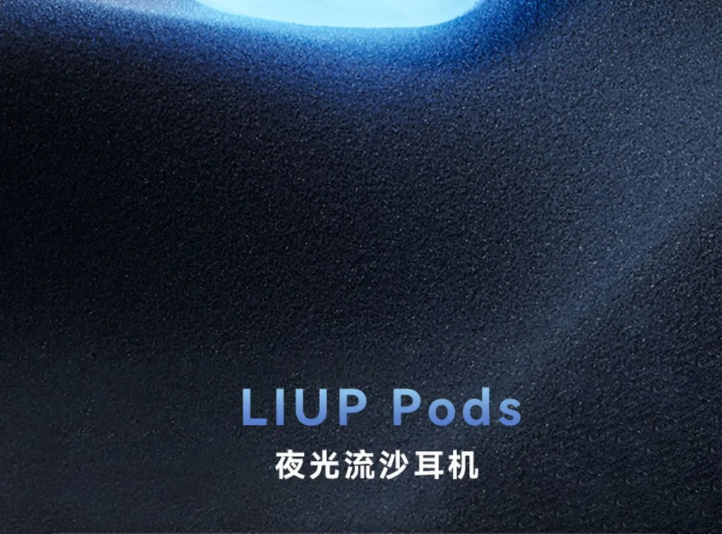 LIUP LP1 Luminous New Headphones Bluetooth Half in Ear Without Sensors Delay AI Active Noise Reduction  Dual Mode Switching Gift