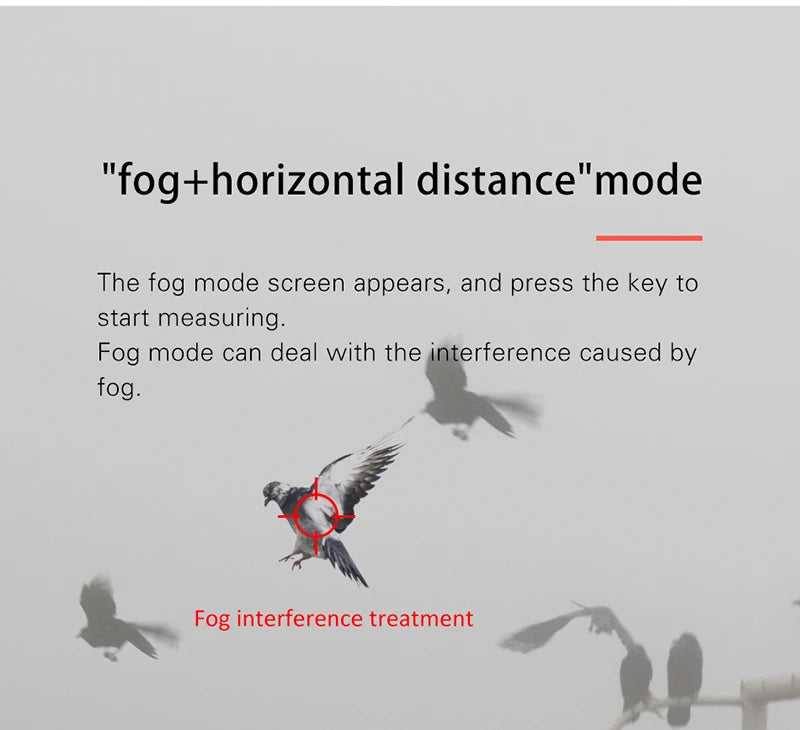 1200m Mini Laser Infrared Riflescope Rangefinder for Hunting Shooting Distance Angle Speed Measurer Tactical Rifle Scope Mounted