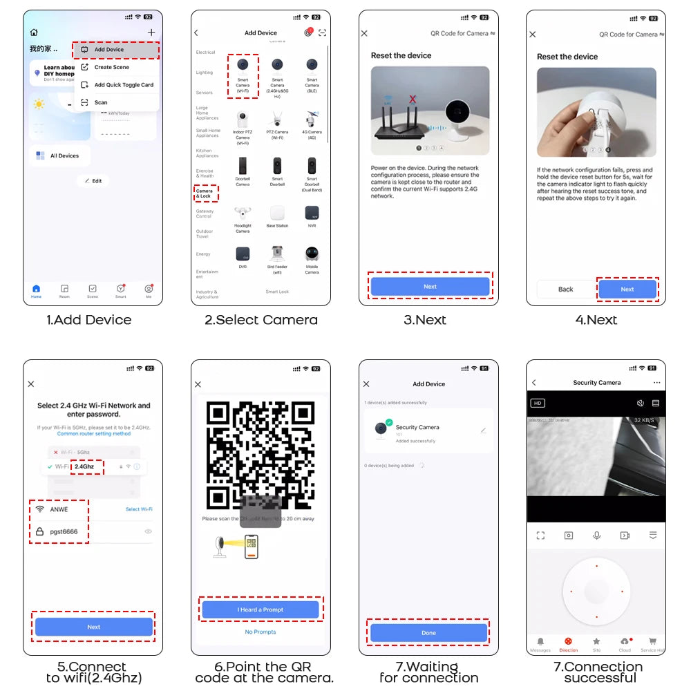 2K 3MP Smart WiFi Bulb Camera Wireless Outdoor Indoor Night Vision Motion Detection Two-Way Talk Compatible Tuya Smart Life app