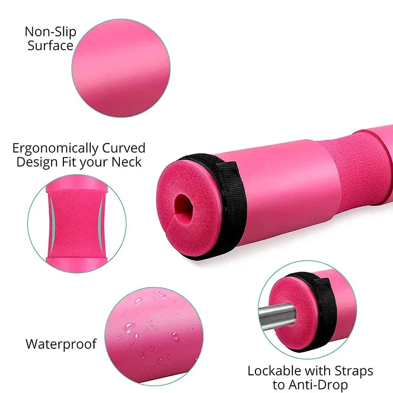 Fitness Sport Weight Lifting Barbell Pad Supports Squat Bar Pull Up Sports Gripper Cover Protection Solid Shoulder Pads Supplie