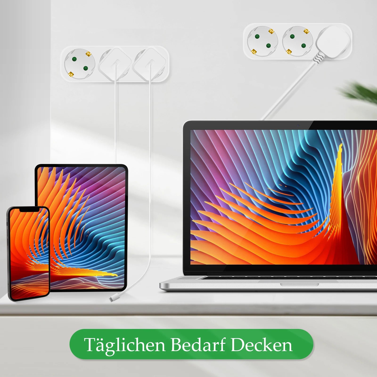 EU Electrical Socket 3 Outlets European Standard Adapter Expansion Power Socket 2Pin Plug Extension AC Converter Adaptor home