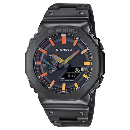 Electronic Unisex Watch Full Digital Sports Function LED Alloy Large Dial World Time Steel Strap GMB Oak Series