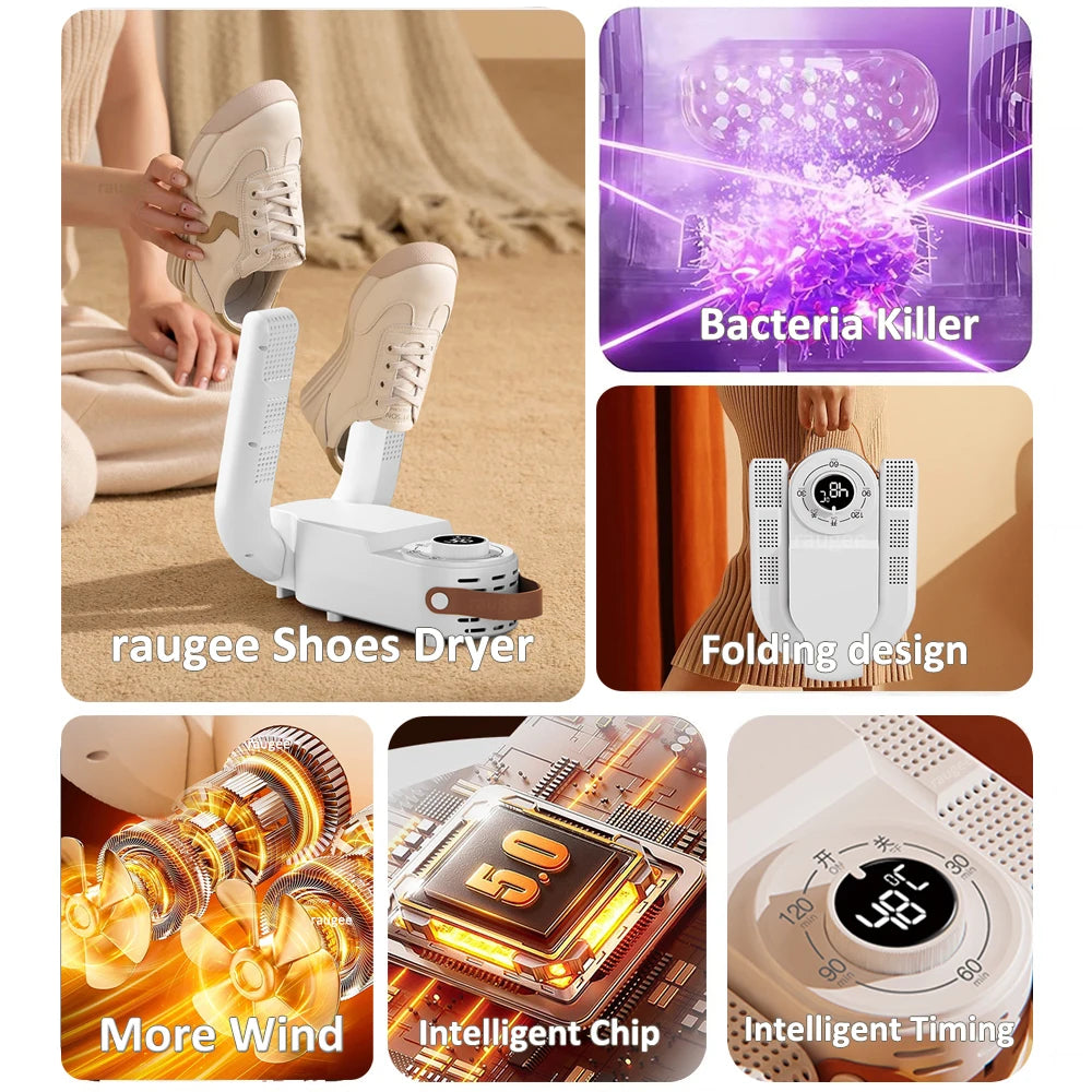 Shoe Dryer 220V Boots Dryer Electric Shoes Drying Machine Foldable Boots Slippers Sneaker Dryer Portable Folding Footwear Dryer