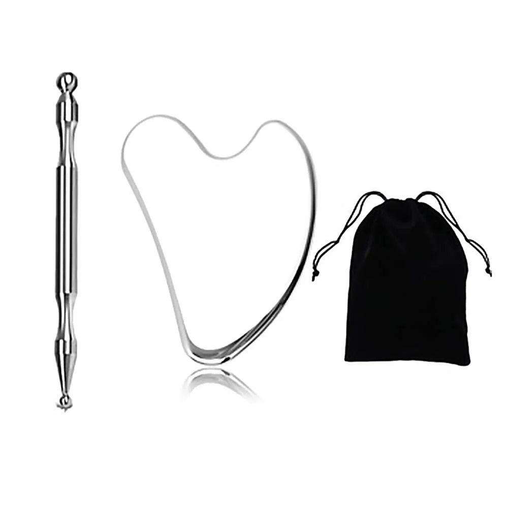 Gua Sha Board Guasha Massage for Face Stainless Steel Body Massager Facial Scraping Plate SPA  Guasha Scraper for Neck Back