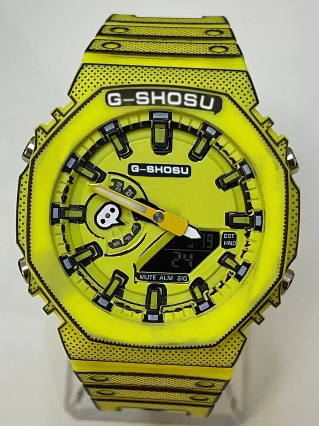 Men's Electronic Digital Sports Watch Full Function LED Dual Display Large Dial DIY Limited Series World Time