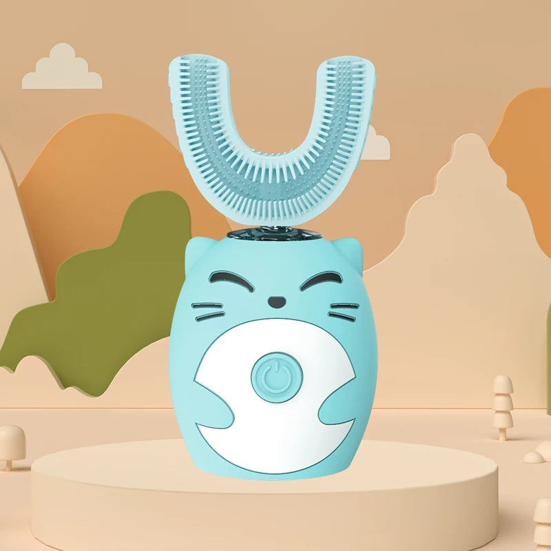 Sonic Electric Toothbrush Kids U-shaped Smart 360 Degrees Ultrasonic Tooth Brush Teeth Whitening For Children IPX7 Waterproof