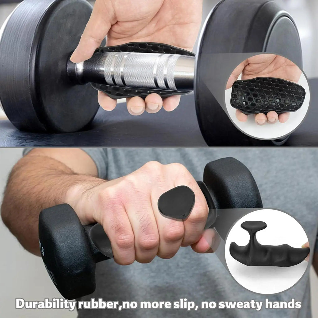 Weight Lifting Grips, Workout Gloves, Flexible Hand Protection for Men Women, Gym Grips Fingerless, Pull up Grips