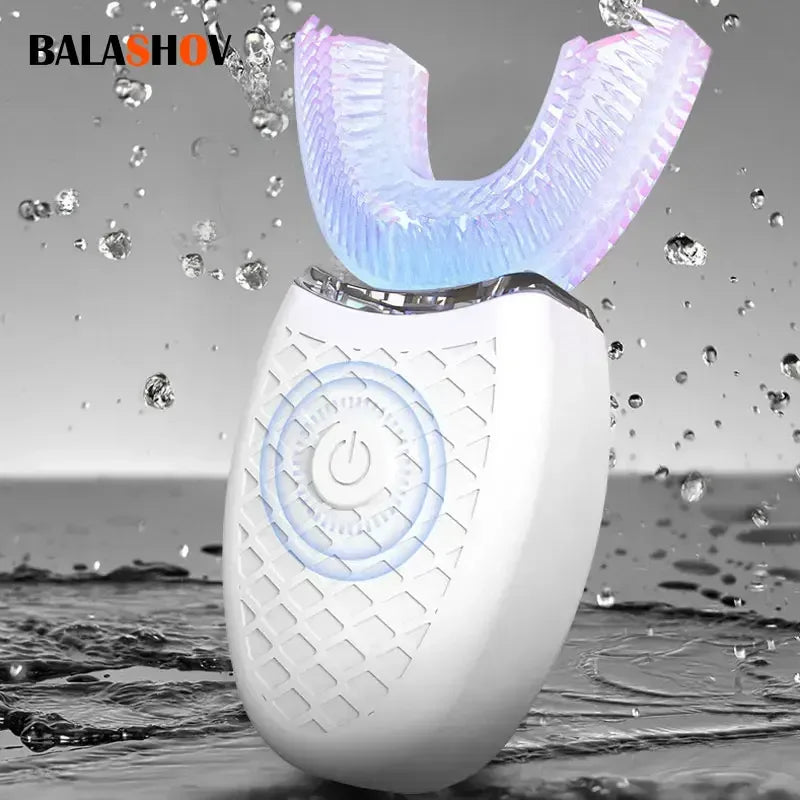 U Shape Degrees Intelligent Electric Toothbrush Sonic Automatic Tooth Brush 360 Degree Cleaning USB Charge Waterproof Toothbrush
