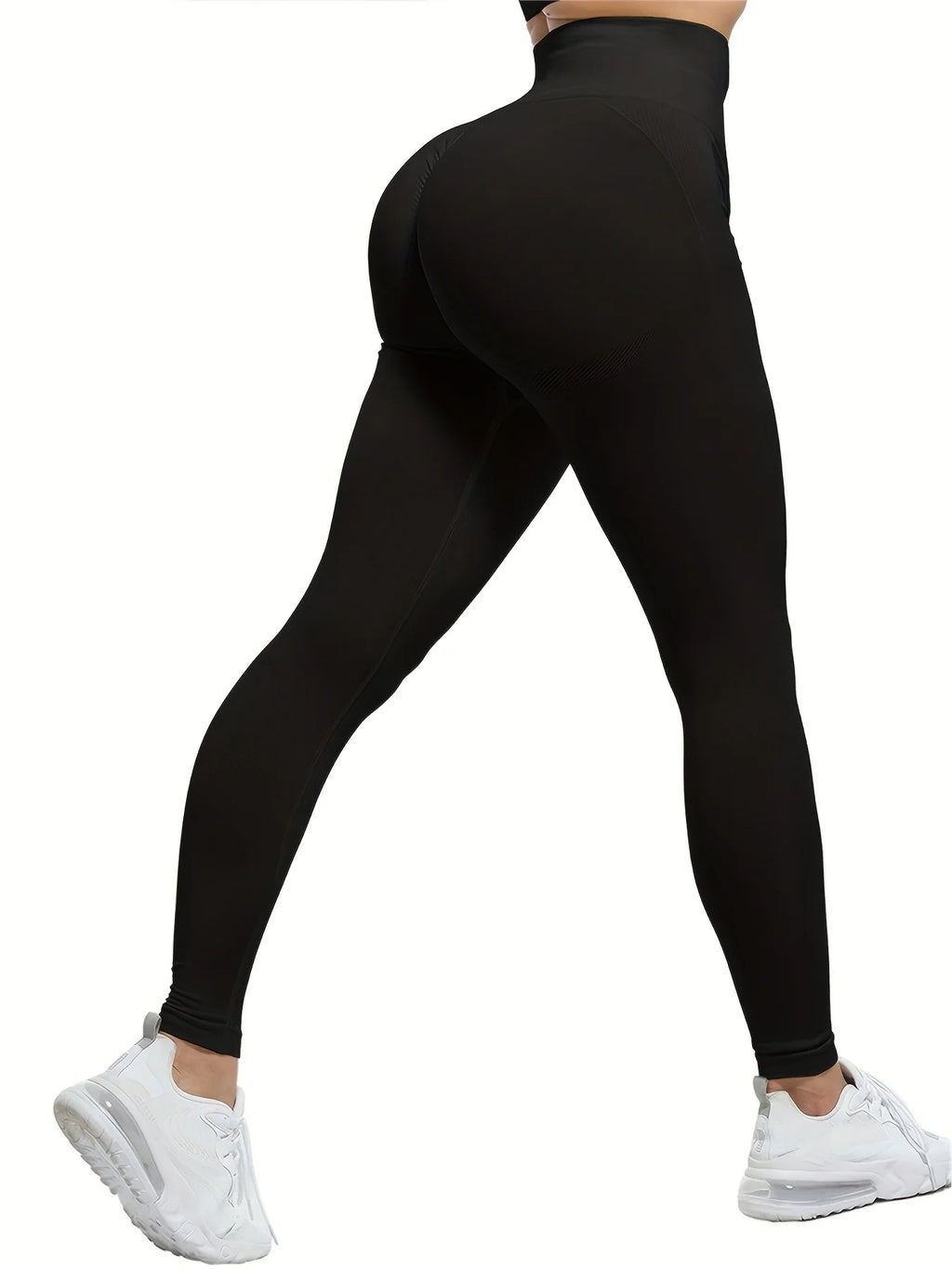 Women Sexy Solid Color Yoga Sports Leggings High Waist Quick-Dry Fitness Gym Cycling Slim Fit Pants