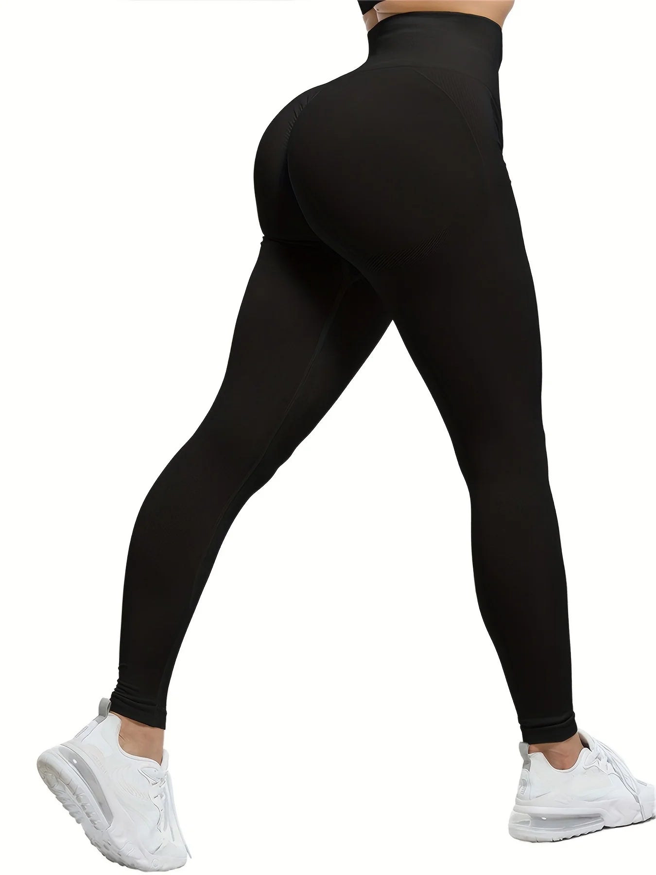 Women Sexy Solid Color Yoga Sports Leggings High Waist Quick-Dry Fitness Gym Cycling Slim Fit Pants