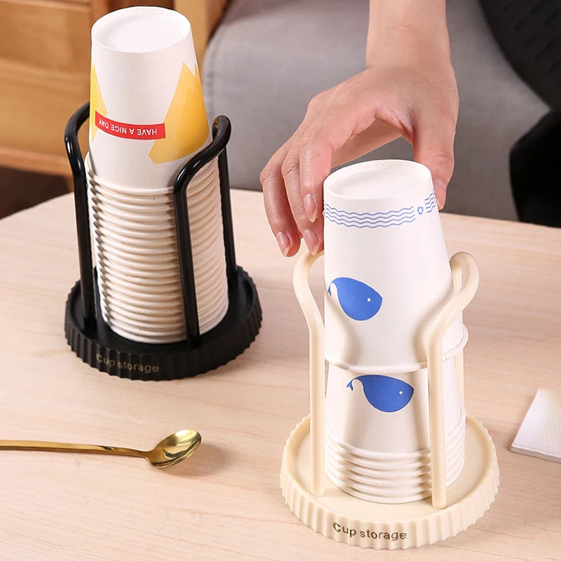Household Disposable Paper Cup Holder, Desktop Paper Cup Storage Rack, Suitable For Living Room, Dining Room And Other Cup Taker