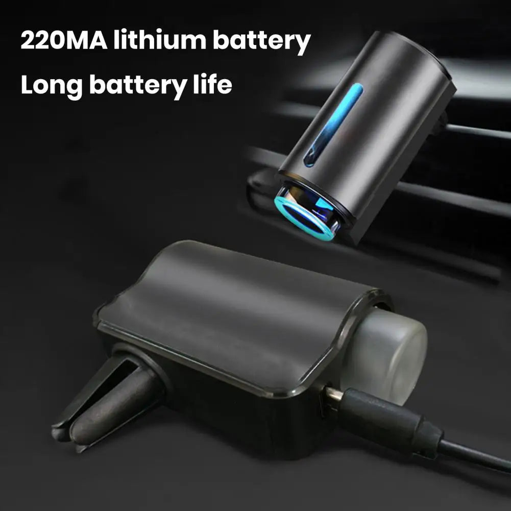 Smart Car Air Freshener Fragrance Dispenser 3 Modes Adjustable Air Vent Car Aromatherapy Diffuser Ultrasonic Atomizer