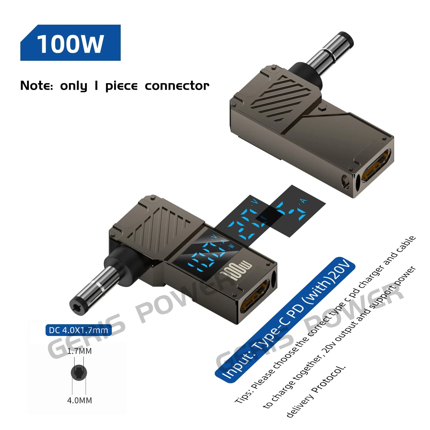 65W 90W 100W USB Type C PD to Laptop Computer Notebook Power Adapter Converter for Asus Dc Power Connector Jack for Lenovo HP