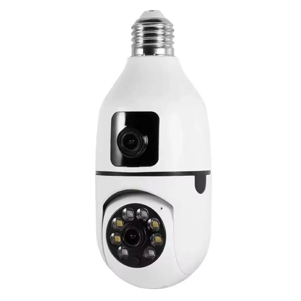 Light Bulb Security Cameras Outdoor Wireless WiFi Camera 5GHz, 360 Degree, E27 Light Socket Screw In Securi
