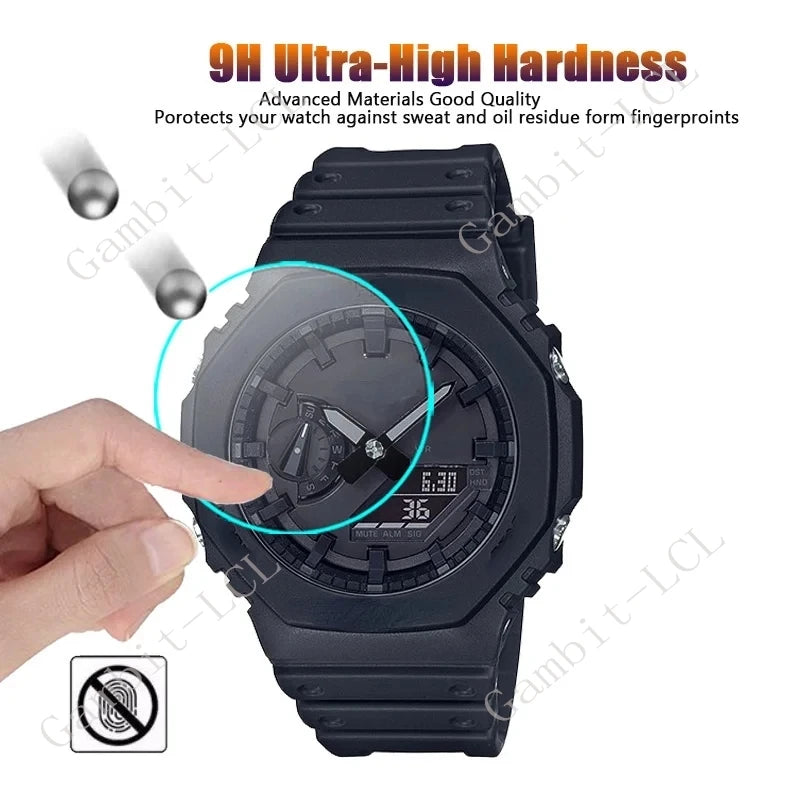3PCS 9H Tempered Glass Screen Protector For Casio G Shock GA-2100 GA-2000 GA-2110 GM-2100 GMA-S2100 GA-2200 GA-B2100 GMA-S2100
