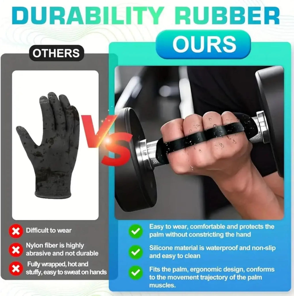 Gym Gloves Grip Strengthener Silicone Palm Grips Crosstraining Palm Grip Hand Protection for Gymnastics Weightlifting Exercise