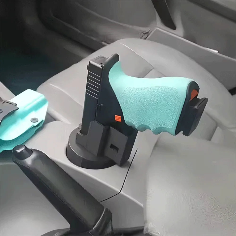 Gun Storage Holder, Convenient Car Seat Cup Holder, Firearm Cup Holder Case - Durable plastic, easy to install, Art Storage
