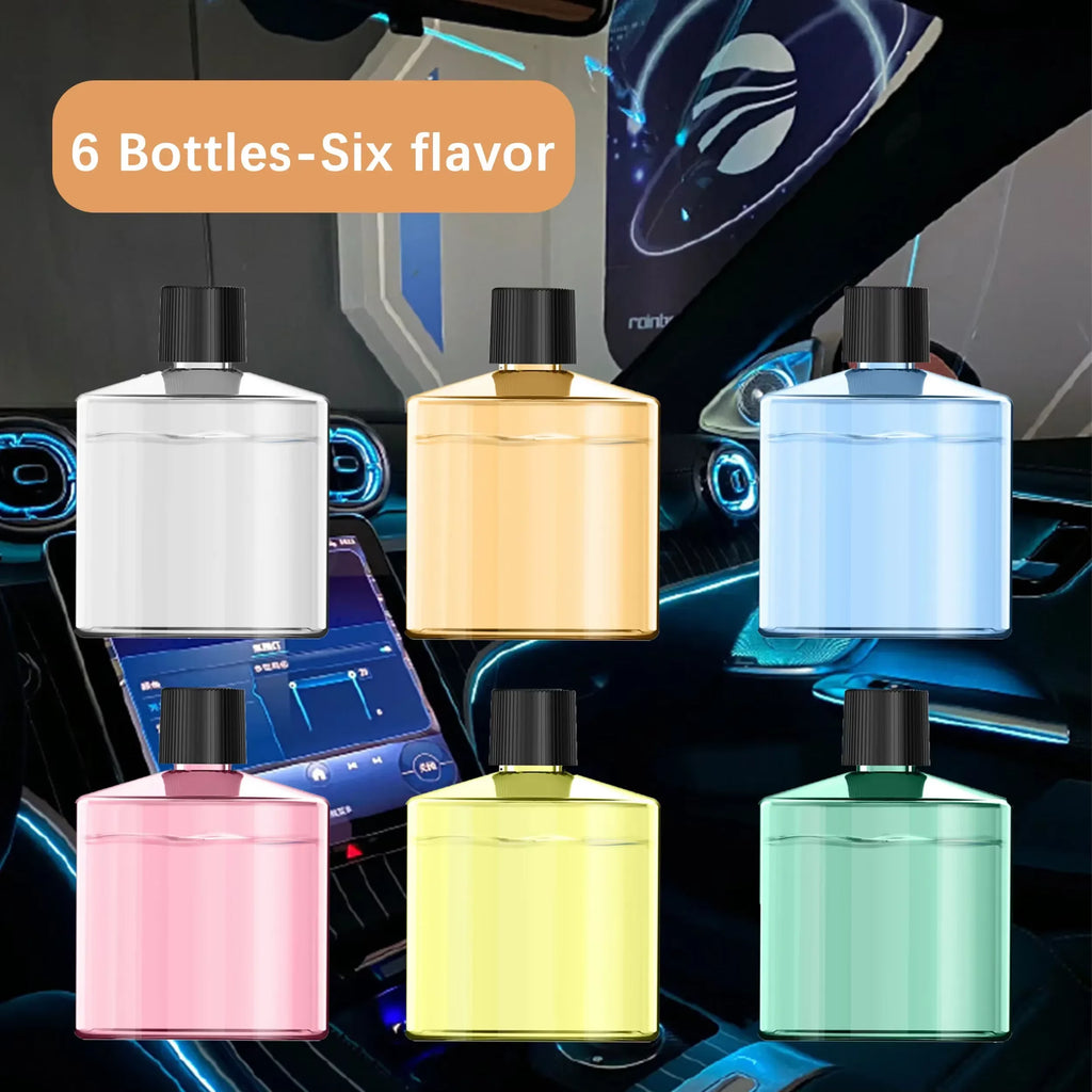 Smart Car Air Freshener Rechargeable Aroma Diffuser 5 Levels of Adjustable Intelligent  Diffuser Pickup Light Starry Sky Summit