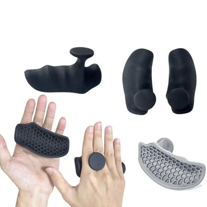 1 Pair Ergonomic Weight Lifting Grips Anti-slip Elastic Workout Gym Gloves Thicken Silicone Silicone Palm Grips Weightlifting