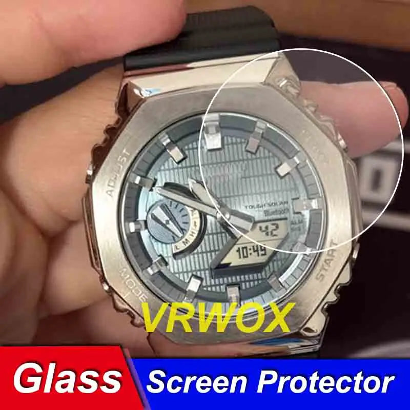 3Pcs Glass For GMA-2100 GA-2300 GA-2100 GA-2110 2300 GMC-B2100 GA-B2100 GA-2200 GM-S2100 MRG-B2100 Watch Tempered Protector