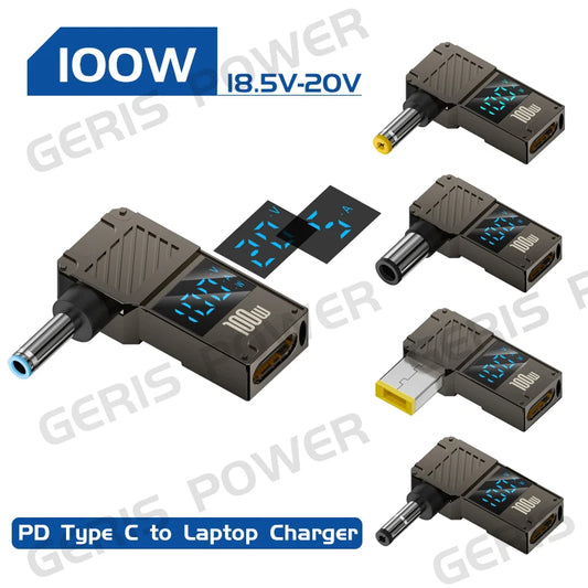 65W 90W 100W USB Type C PD to Laptop Computer Notebook Power Adapter Converter for Asus Dc Power Connector Jack for Lenovo HP