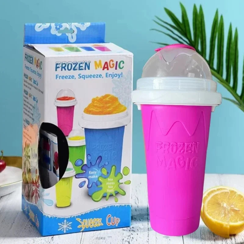 Quickly Make Smoothie Cups Large Capacity Homemade Smoothies Juice Ice Cream Milkshake Squeeze Bottle Cooling Cup Kitchen Tools