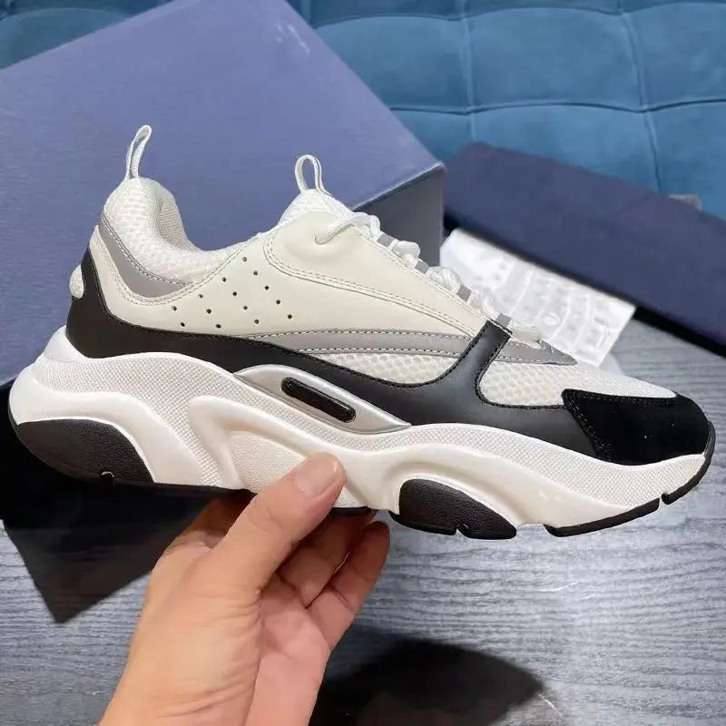 2025 High Quality Fashion Low Sneakers for Men Women Breathable Comfortable Outdoor Lace-up b22 Walking Sports Sneakers eur36-45