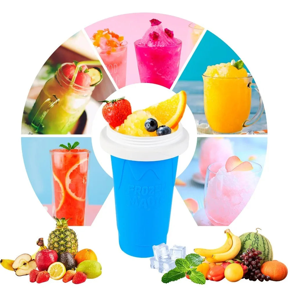 300mlSmoothie Cup PortableDouble LayerSmoothie MachineCan Make Milkshakes Juices Ice Cream Etc Great for Kids/friends and Family