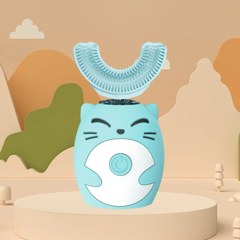 Sonic Electric Toothbrush Kids U-shaped Smart 360 Degrees Ultrasonic Tooth Brush Teeth Whitening For Children IPX7 Waterproof