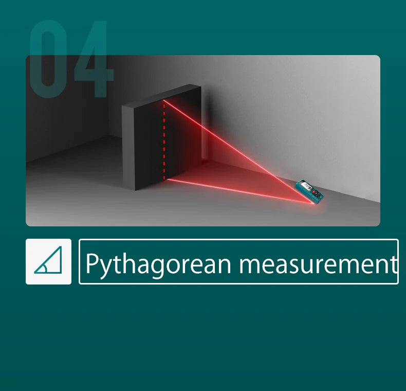 INKERSI Laser Rangefinder Digital Tape Measure 40M/70M/120m High Precision Laser Distance Meter Digital Roulette Range Finder