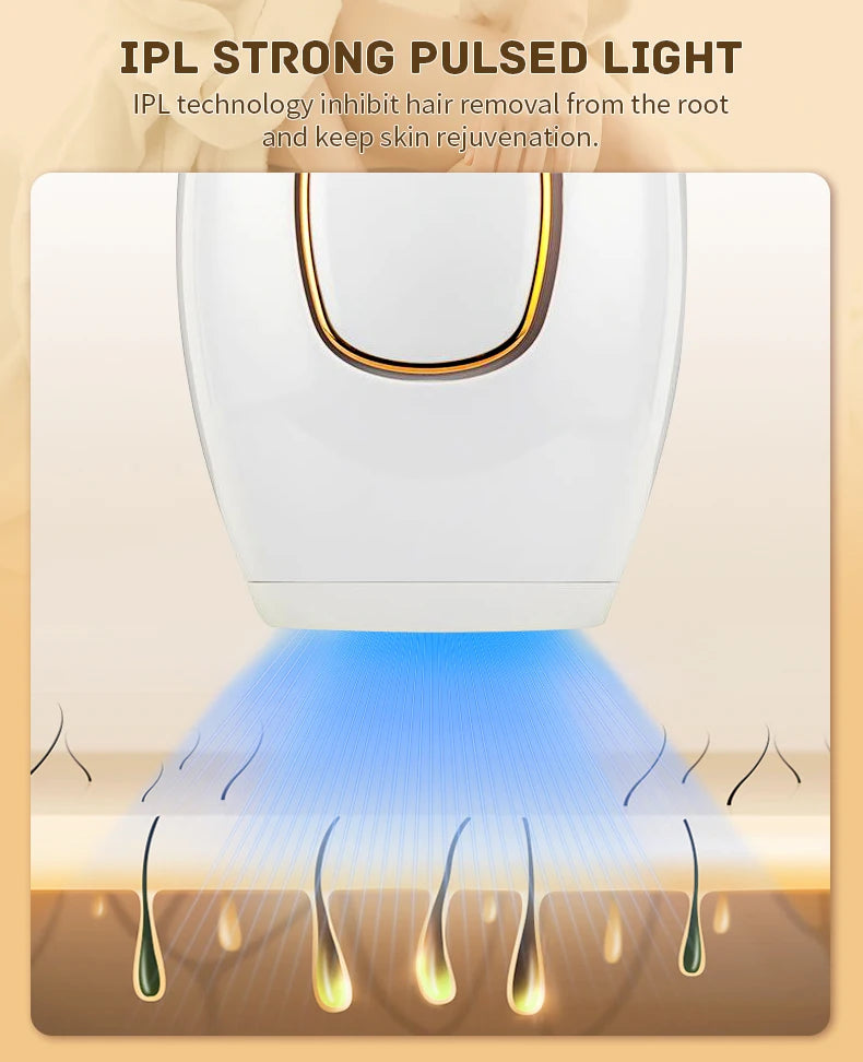 Swoson Professional Permanent Laser Depilator Body Bikini IPL Hair Removal Handset Home Use For Women and Men