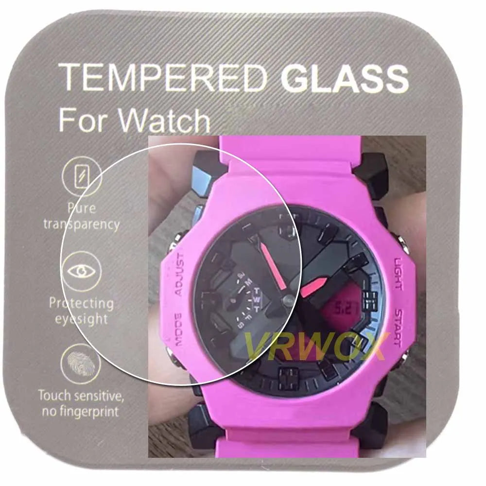 3Pcs Glass For GMA-2100 GA-2300 GA-2100 GA-2110 2300 GMC-B2100 GA-B2100 GA-2200 GM-S2100 MRG-B2100 Watch Tempered Protector