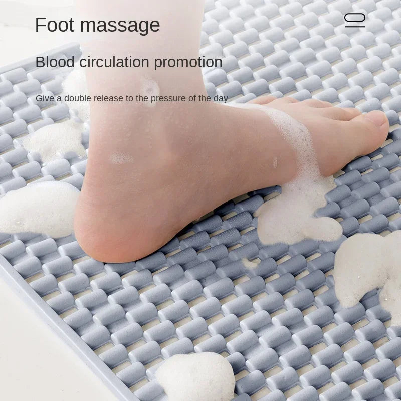 1PC Non-Slip Bath Mat Anti Fall Bathroom Floor Mat Household Bathroom Toilet Area Mat Shower Foot Mats Easy Clean Waterproof Mat