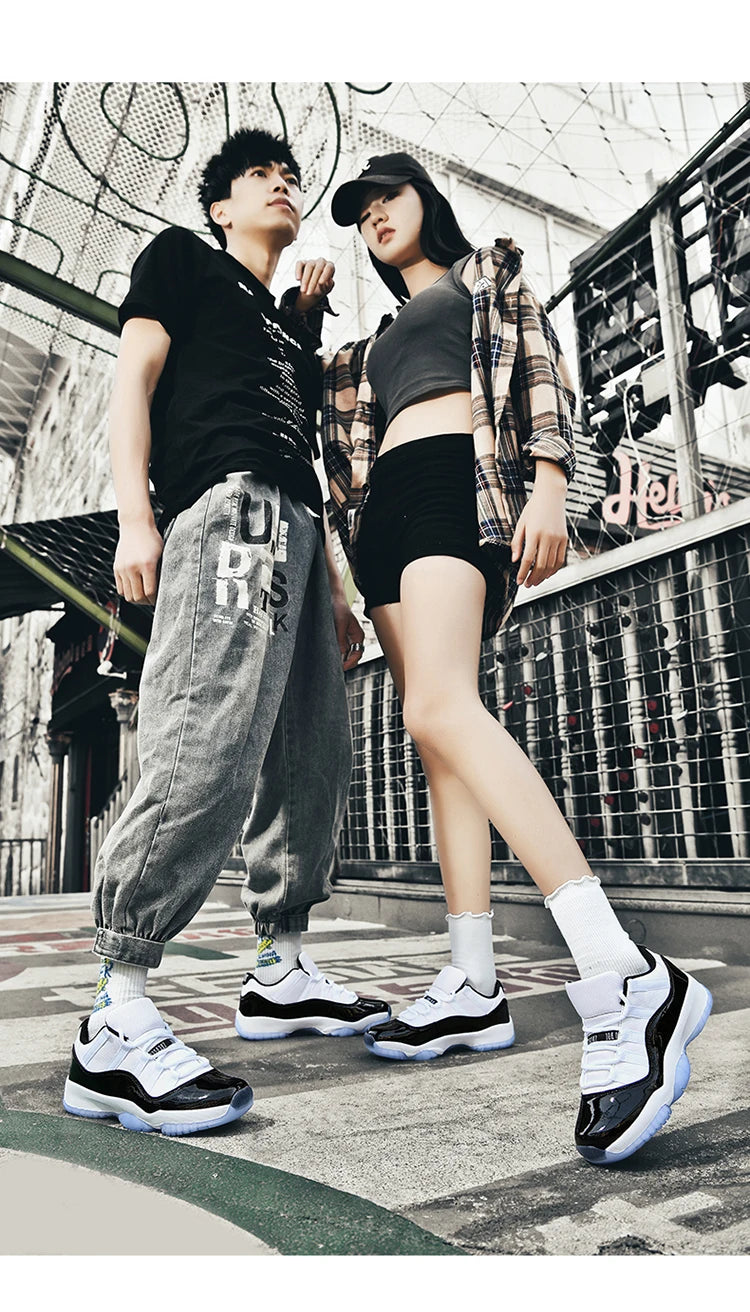 Shoes Men's Shoes Leather Retro Low-Top Basketball Trendy Shoes Men's and Women's Comfortable Casual Shoes Sports Shoes