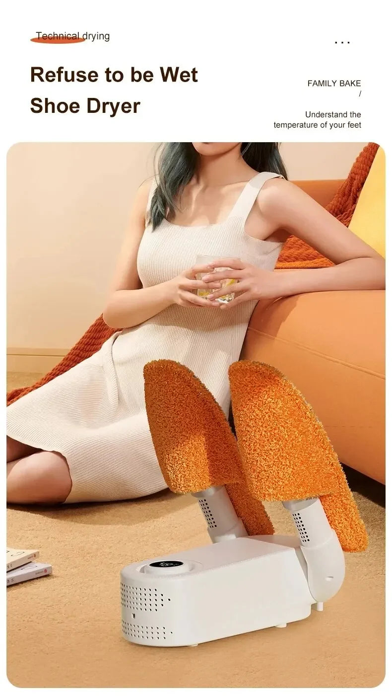 Electric Shoe Dryer Boot Warmer 42°C Shoe UV Foot Boot Dryer Eliminate Odor Fast Drying Boot Deodorizer Multifunction Sock Dryer