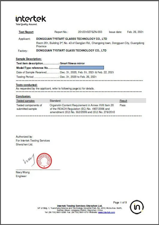 Fitness MirrorNew Fitness Mirror Touch Screen Electronic Smart Mirror Bathroom Smart Magic Mirror